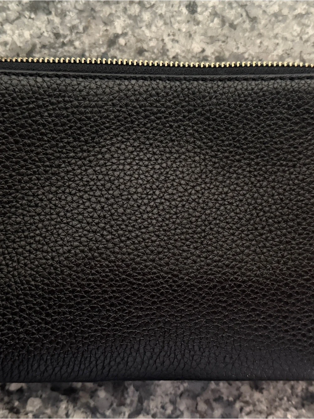 NWT Coach C5576 Signature Double Zip Wallet Wristlet Brown Black